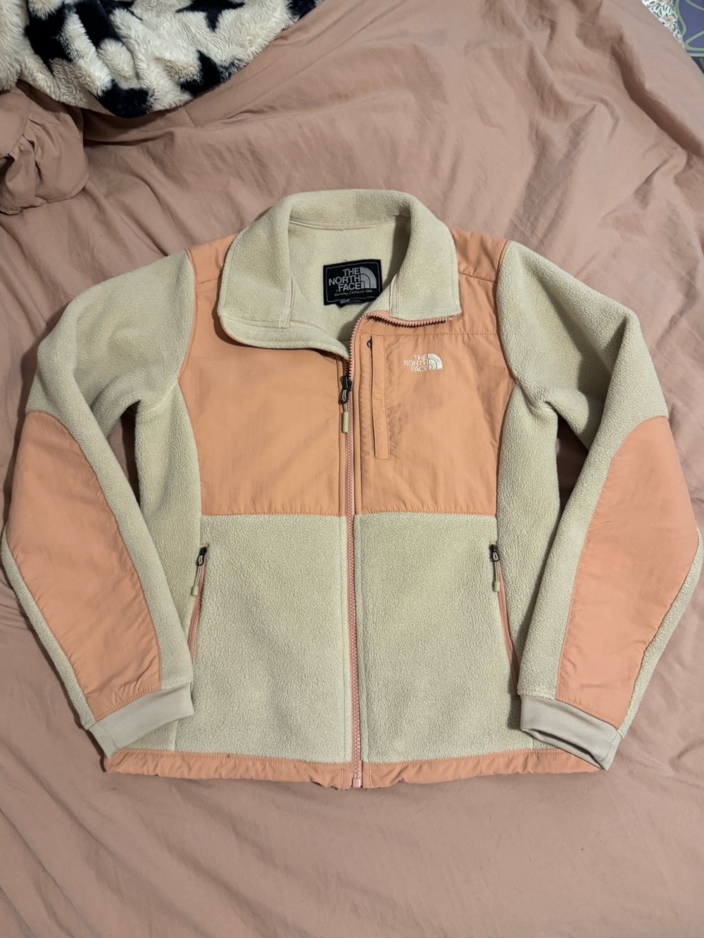 The North Face Peach & Cream Denali-Style Fleece Jacket Small